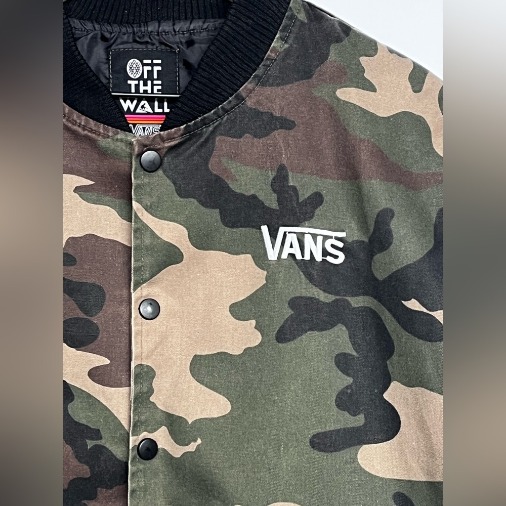 Vans Camouflage and Black Varsity Jacket - Picture 3 of 12